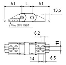 Brevetti Пластиковая кабельная цепь 250L