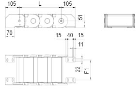 Brevetti Пластиковая кабельная цепь 475PU