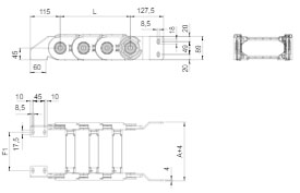 Brevetti Пластиковая кабельная цепь 60PU